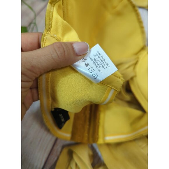 HOUSE OF HARLOW x REVOLVE  Women's TAMMY Halter Top Yellow Back Size SMALL READ - Picture 10 of 10